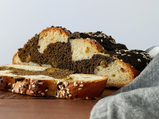 Hojicha Challah Braided Bread